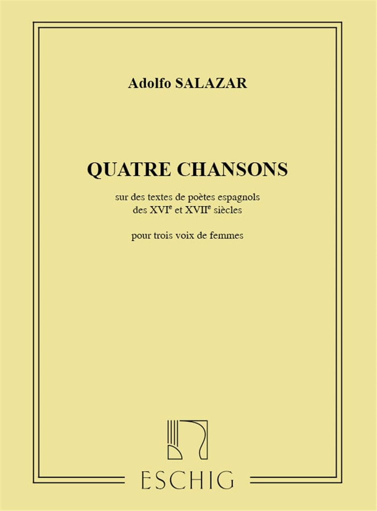 Quatre Chansons Sur Des Textes De Poetes
